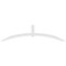 Ekena Millwork Archdale Architectural Grade PVC Gable Bracket, 96"W x 24"H x 2"D x 4"F, 6/12 Pitch GBP096X24X0204ARC00 - alternate 4